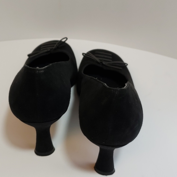 < Carel >, Black Suede pump, 8 - Picture 4 of 6